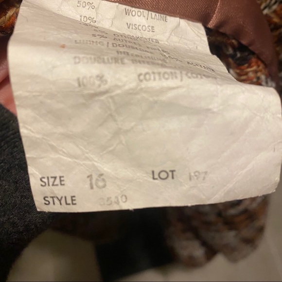 Vintage Med/Large Union Label  Tweed Trench style - Picture 3 of 16